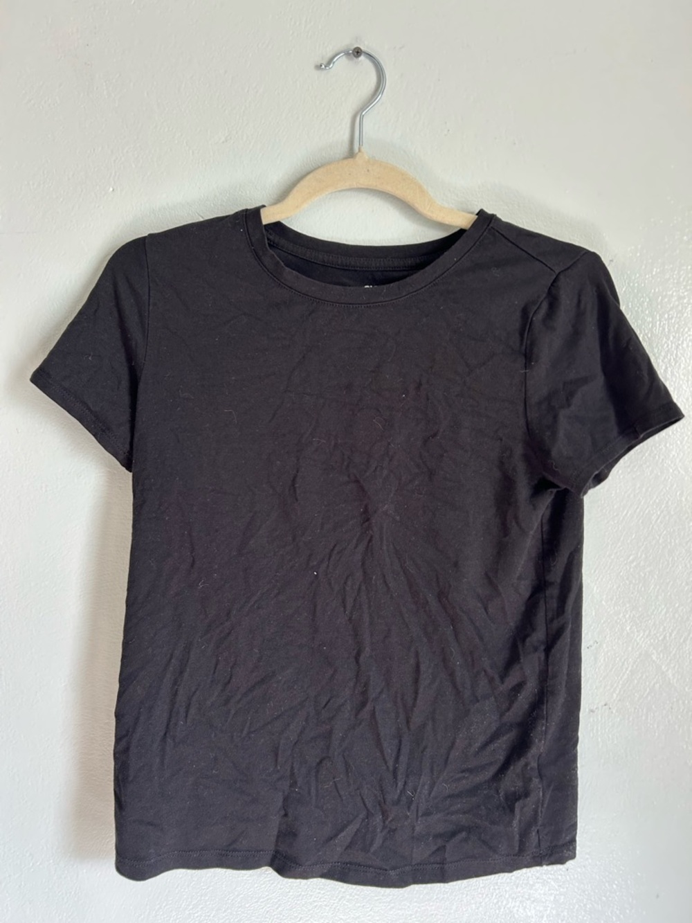 Old Navy Black Short-Sleeve Crewneck Tee